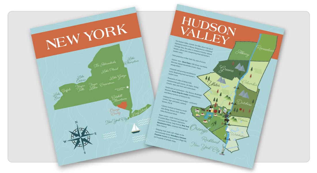 Hudson Valley Illustrated Map